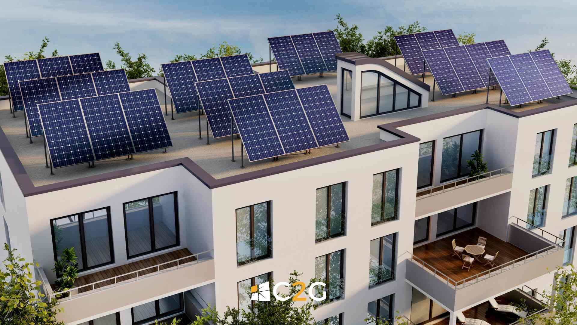 Impianto fotovoltaico hotel - C2G Solar