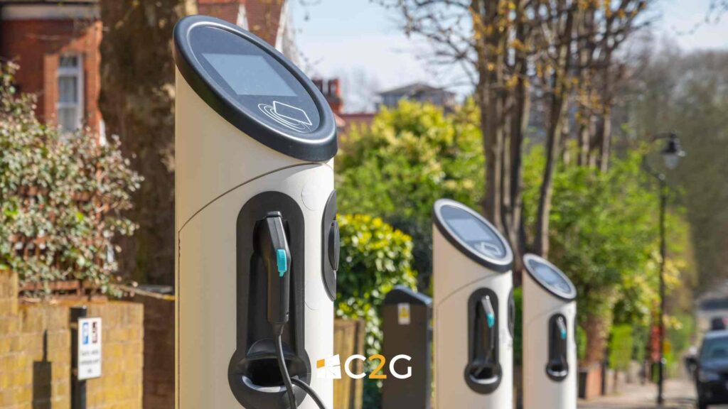 Ricarica auto elettrica per centri commerciali, palestre, negozi - C2G Solar